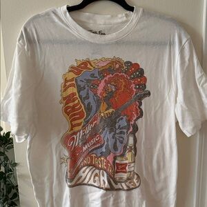 Junk Food White Graphic Tee